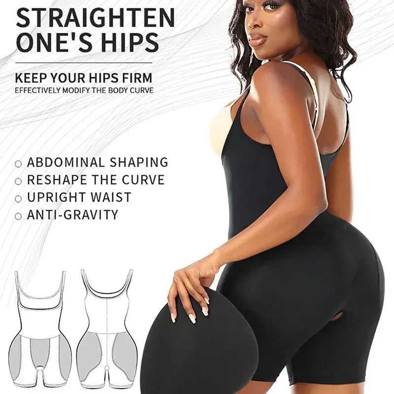 Womens Hourglass Shapewear Bodysuit With Butt Lifting