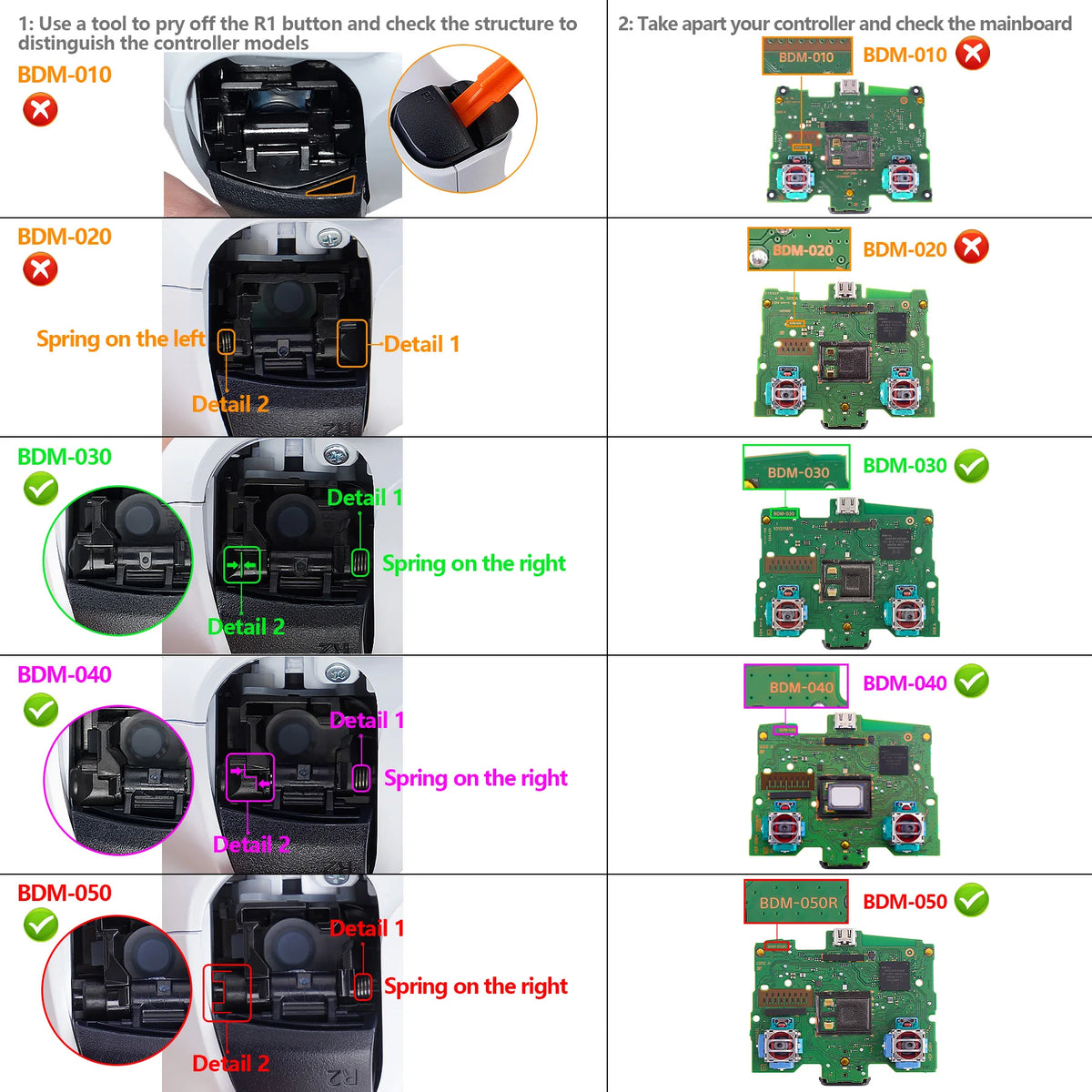 eXtremeRate Replacement Buttons ps5 Controller