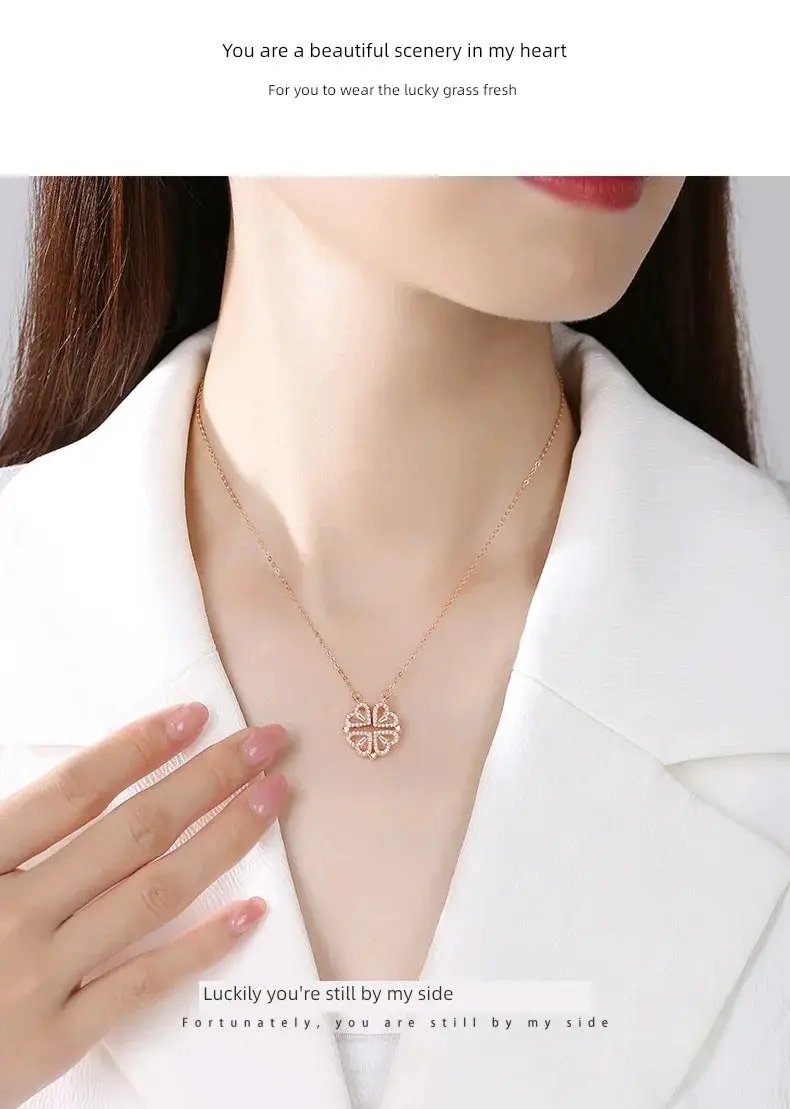 Lucky Clover Necklace for Valentine — product view 17