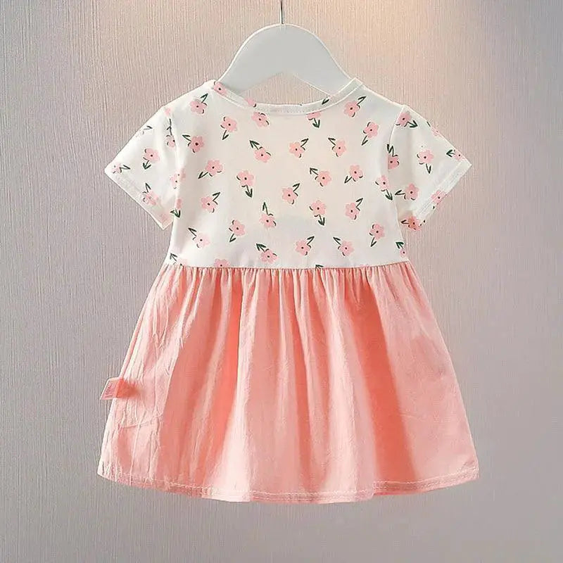 Summer Princess Baby Girl Dress Floral Toddler Outfit