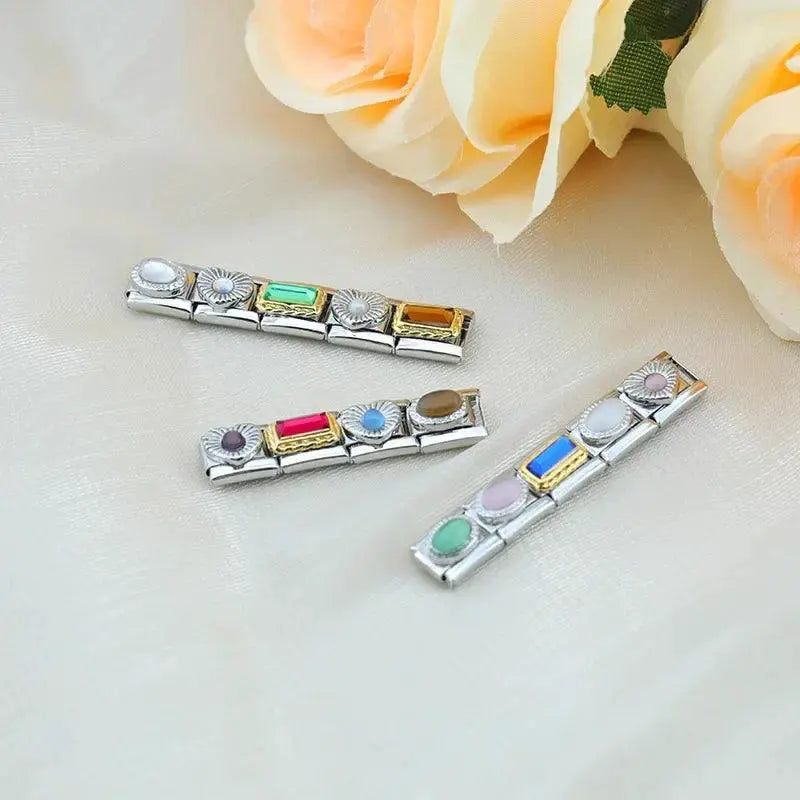 Heart CZ Charm For 9mm Bracelets Exquisite Jewelry Accessory