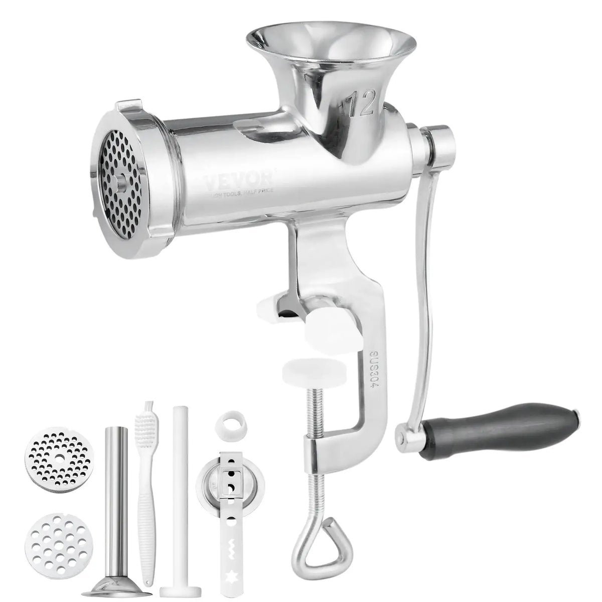 SucceBuy Manual Meat Grinder Stainless Steel Hand Meat Grinder — product view 1