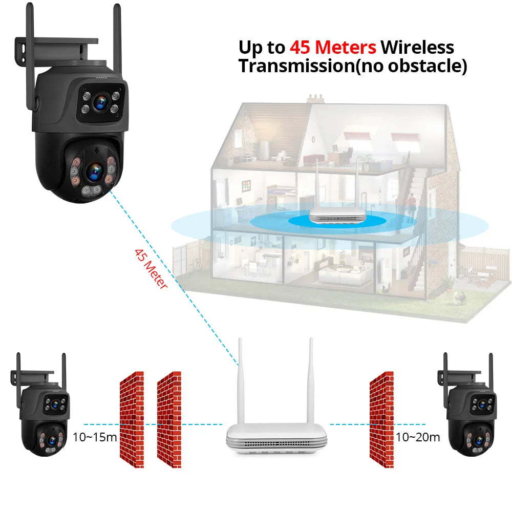 KERUI WIFI NVR Waterrproof Camera alarm system outdoor/indoor use — product view 4