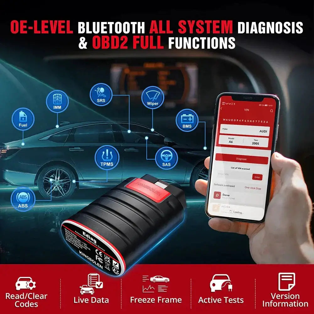 Kingbolen Ediag OBD2 Diagnostic Tool Full System Functions