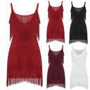 Fringe V Neck Mini Dress