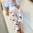Hello Kitty Flannel Pajamas Cozy Home Pants Gifts For Women