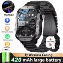 Military Smart Watch - Rugged Outdoor Use GPS