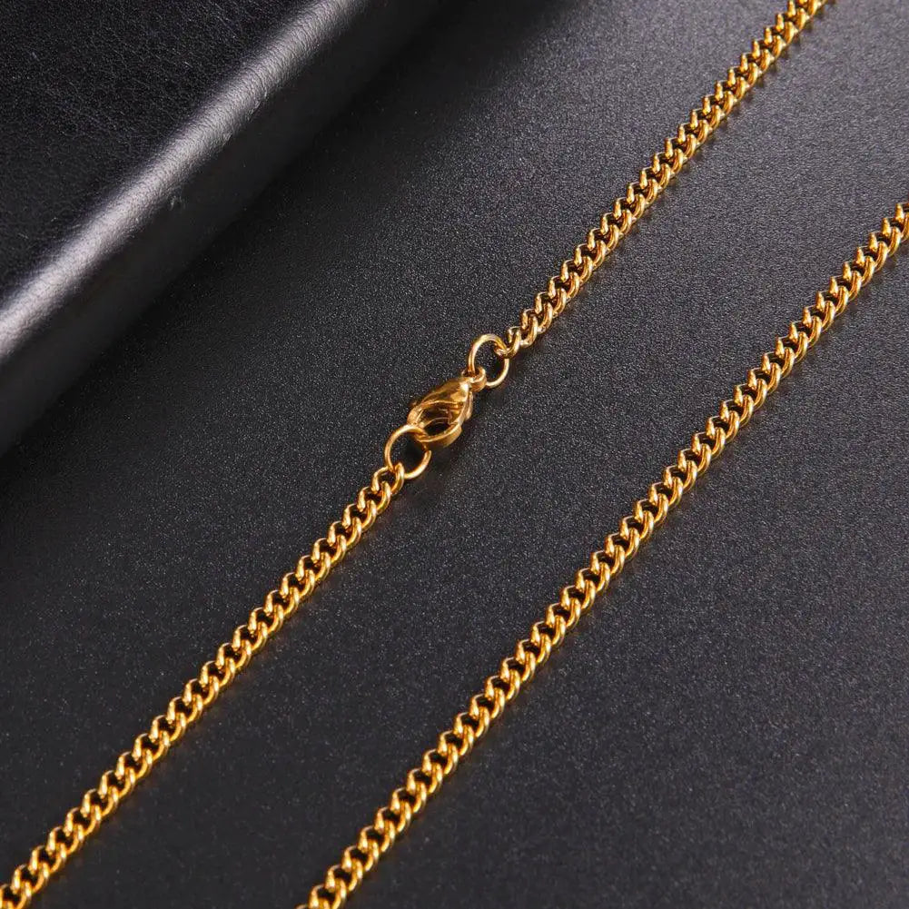 Skyrim Fashion 60cm Long Box Chain Necklace Men Jewelry