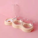 Pet Feeder And Water Fountain Double Bowl For Cats