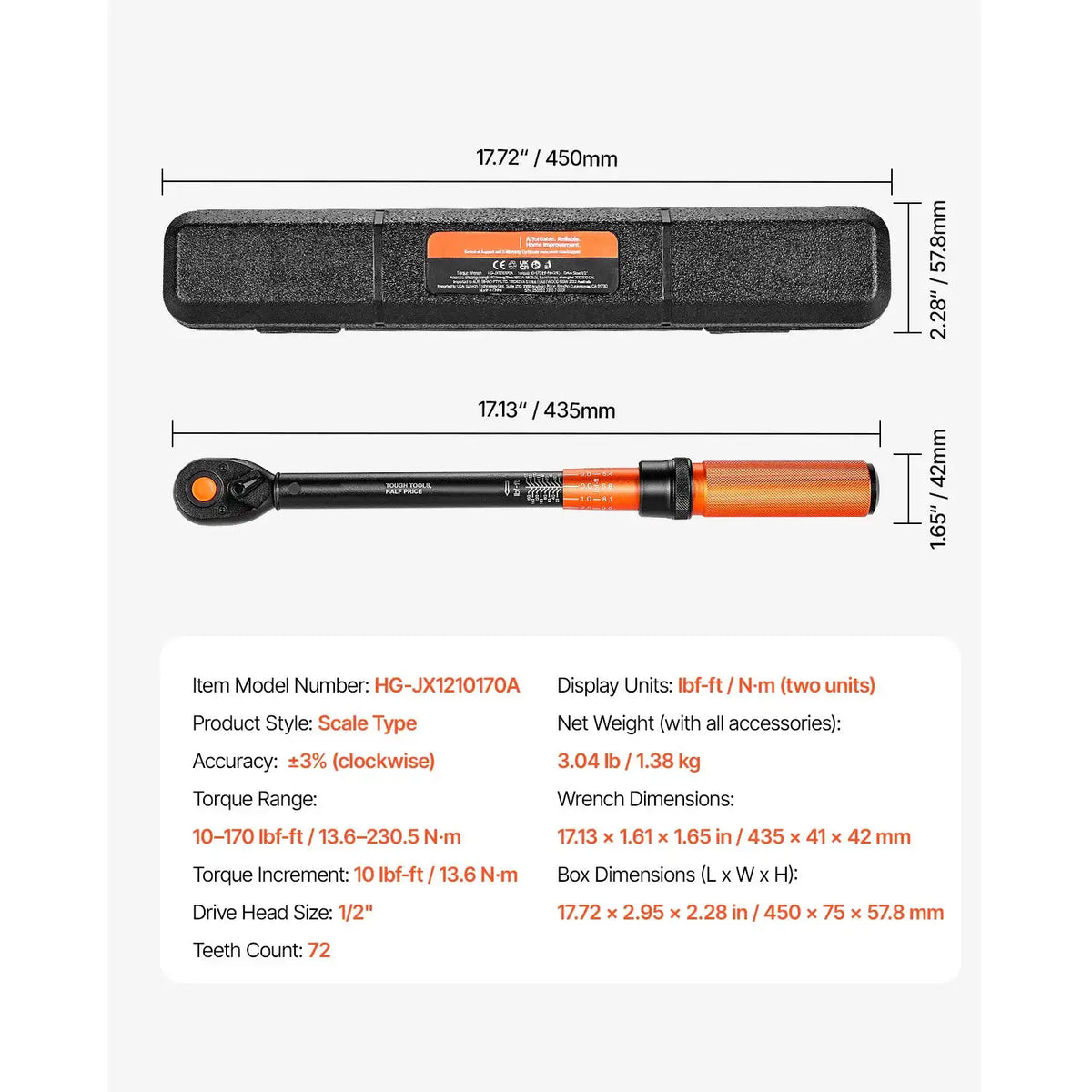 Precision Dual Range Torque Wrench — product image 18