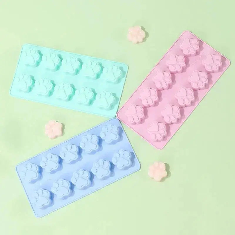 Silicone Paw Print Mold for Baking and Crafting Pets