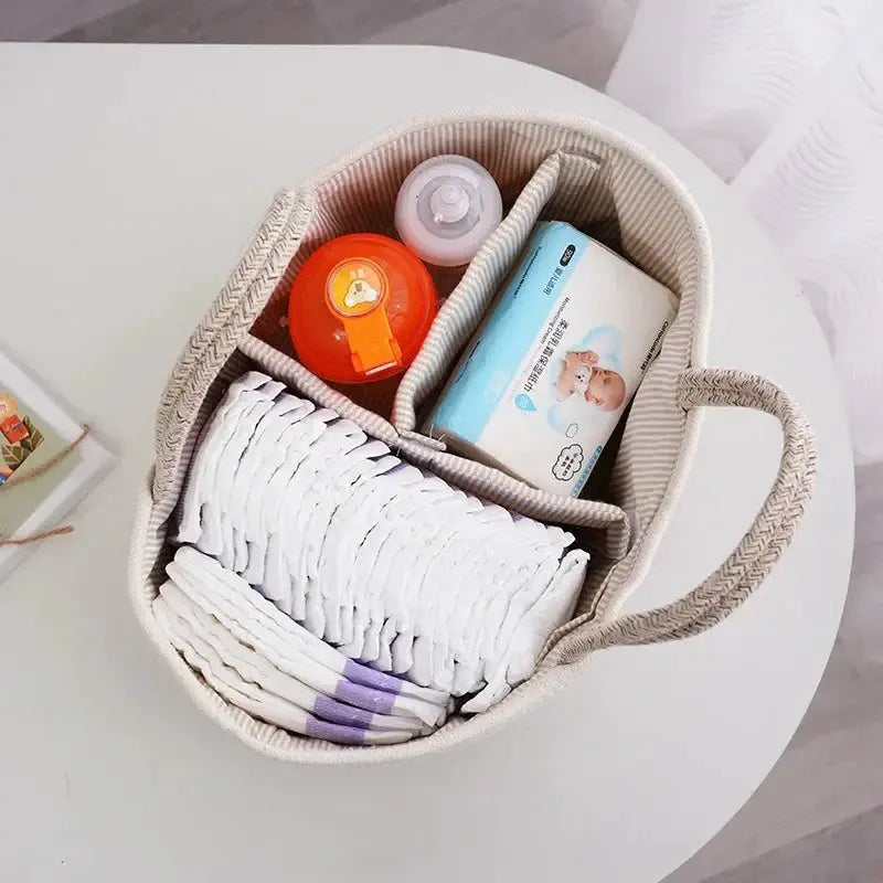 Multi Functional Travel Portable Mommy Bag Cotton Rope
