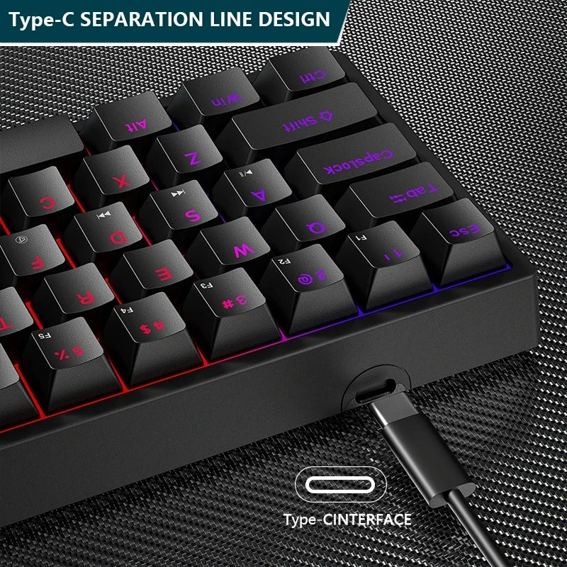 Mini Backlit RGB Gaming Mechanical