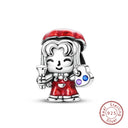 Red Series Charm Beads Sterling