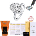 Moissanite Ring in Sterling Silver Cbtb