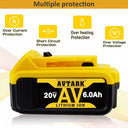 DCB200 20V 8000mAh High Capacity Lithium Battery Pack