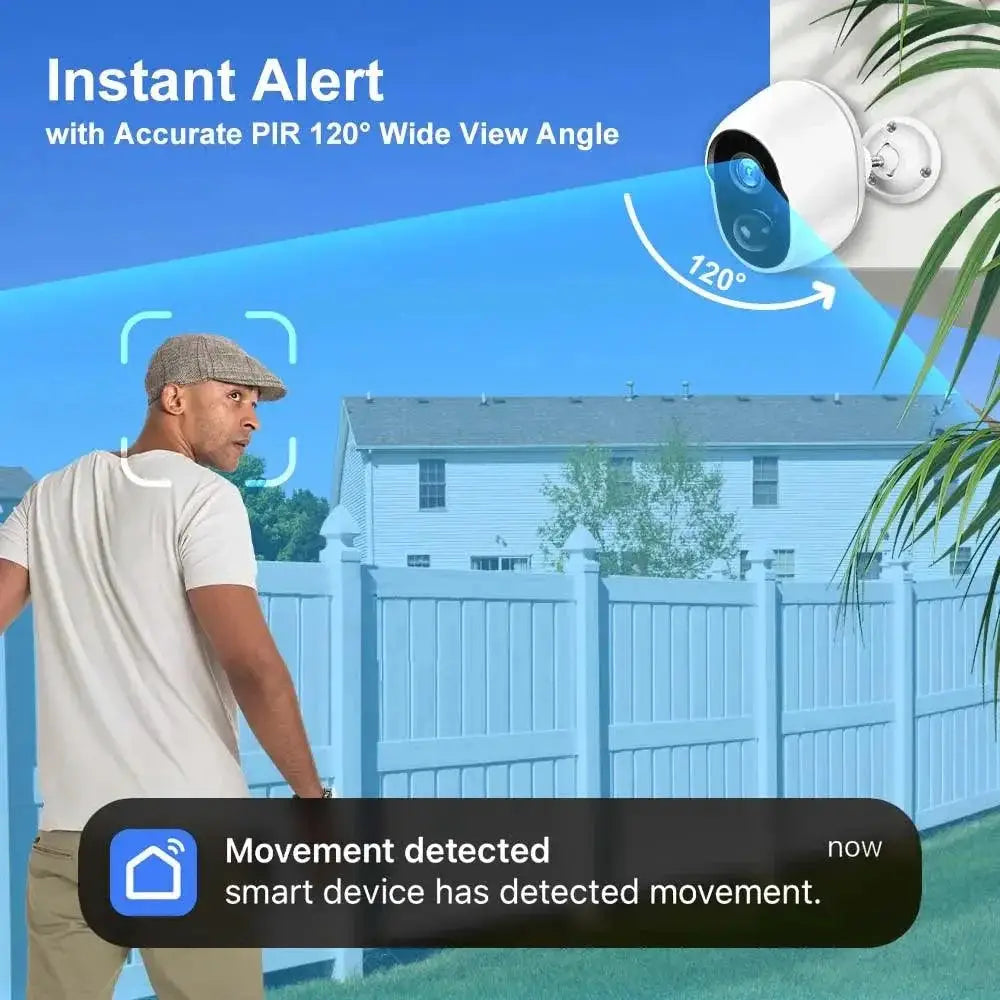 Solar Outdoor Security Camera Rechargeable Battery Alexa