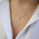 New Minimalist Clavicle Necklaces for Women Tiny Heart Jewelry