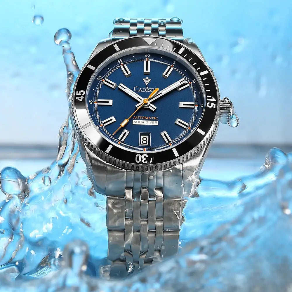 CADISEN New Men's Watches Mechanical Automatic Watch Men Japan MIYOTA 8215 Ceramic Bezel 10Bar Waterproof Wristwatch For Men