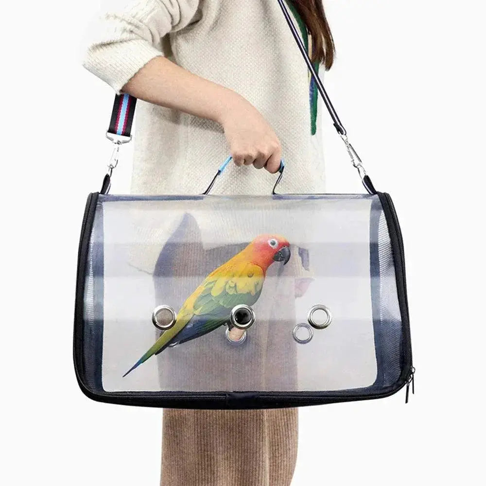 FeatherTrail Outdoor Bird Carrier Backpack With Perch