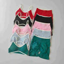 Yoga Set Seamless Crop Top - Breathable Gym Comfort