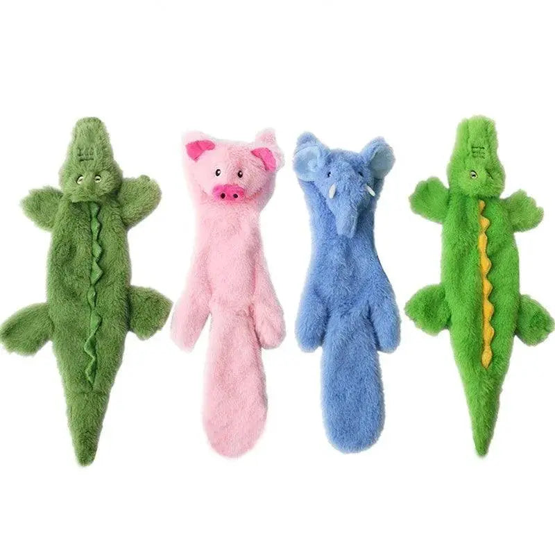 Cute Wolf Rabbit Plush Squeaky Dog Chew Toy Interactive