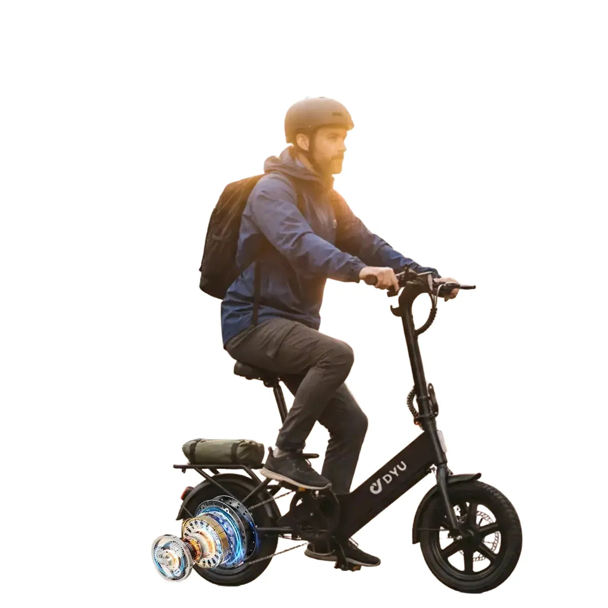 Dyu Foldable Urban Electric Bike — product view 1
