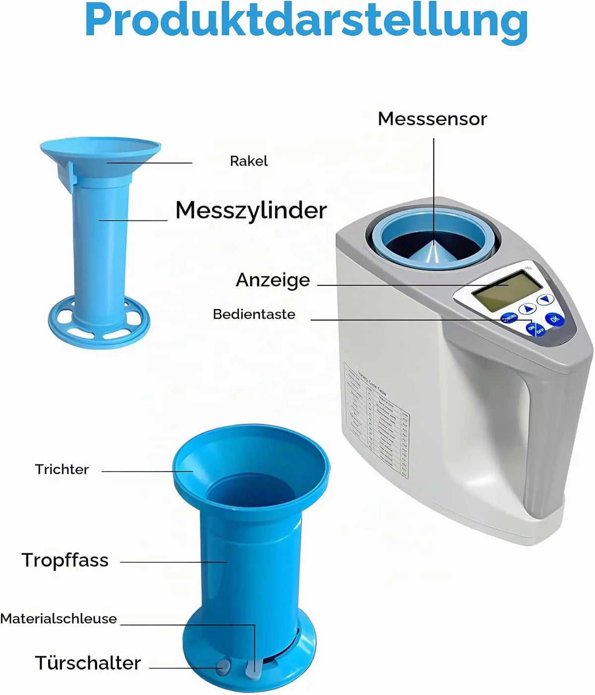 Digital Grain Moisture Meter Wheat Corn Rice Moisture Tester — product view 2