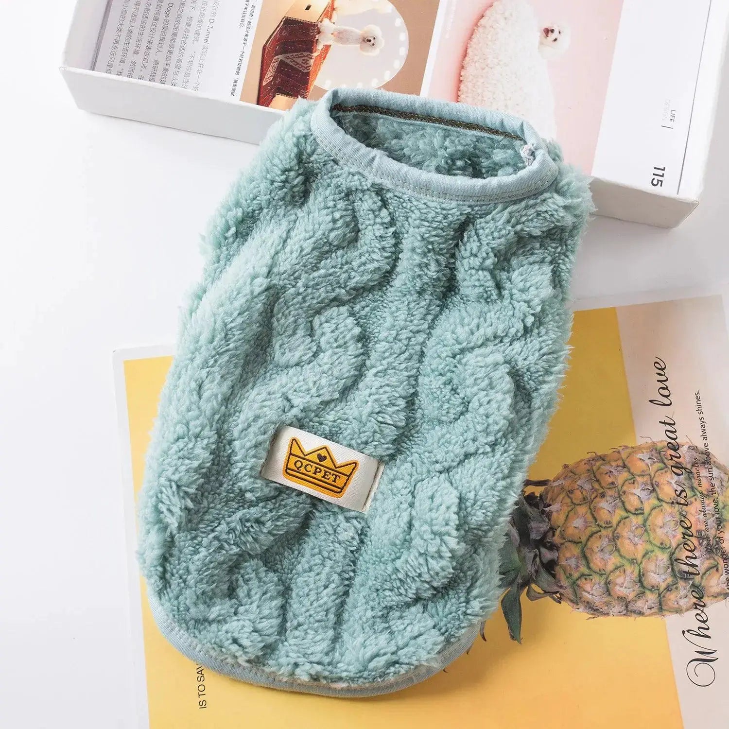 Cozy Fleece Pet Sweater For Small Cats And Dogs Warm Coat