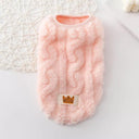 Coral Fleece Pet Sweater for Small Medium Cats Dogs Warm Winter Outfit