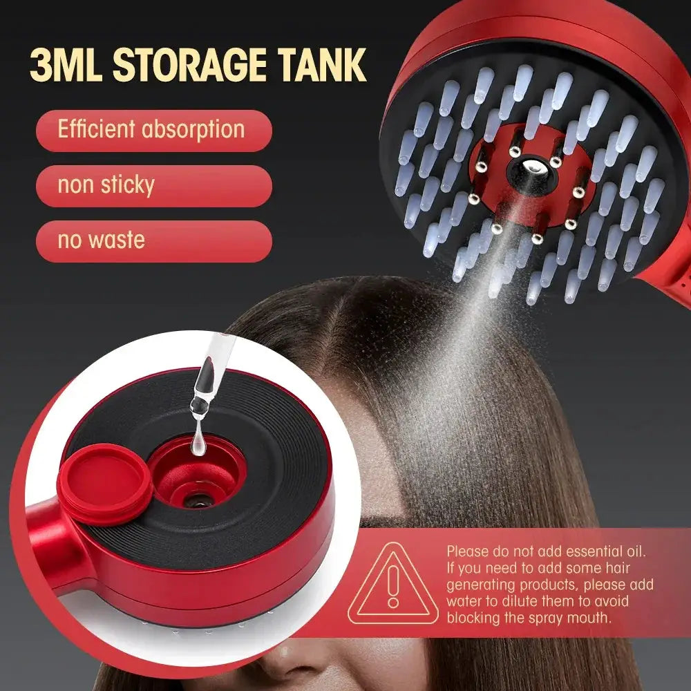 Electric Microcurrent Spray Massage Comb For Hair Growth