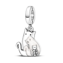 Cat Collection Silver Charm Bead