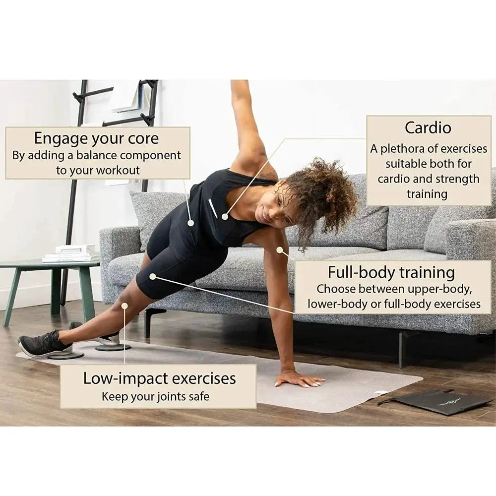 Dual Sided Core Sliders for Abdominal Training Discs - OurLum.com