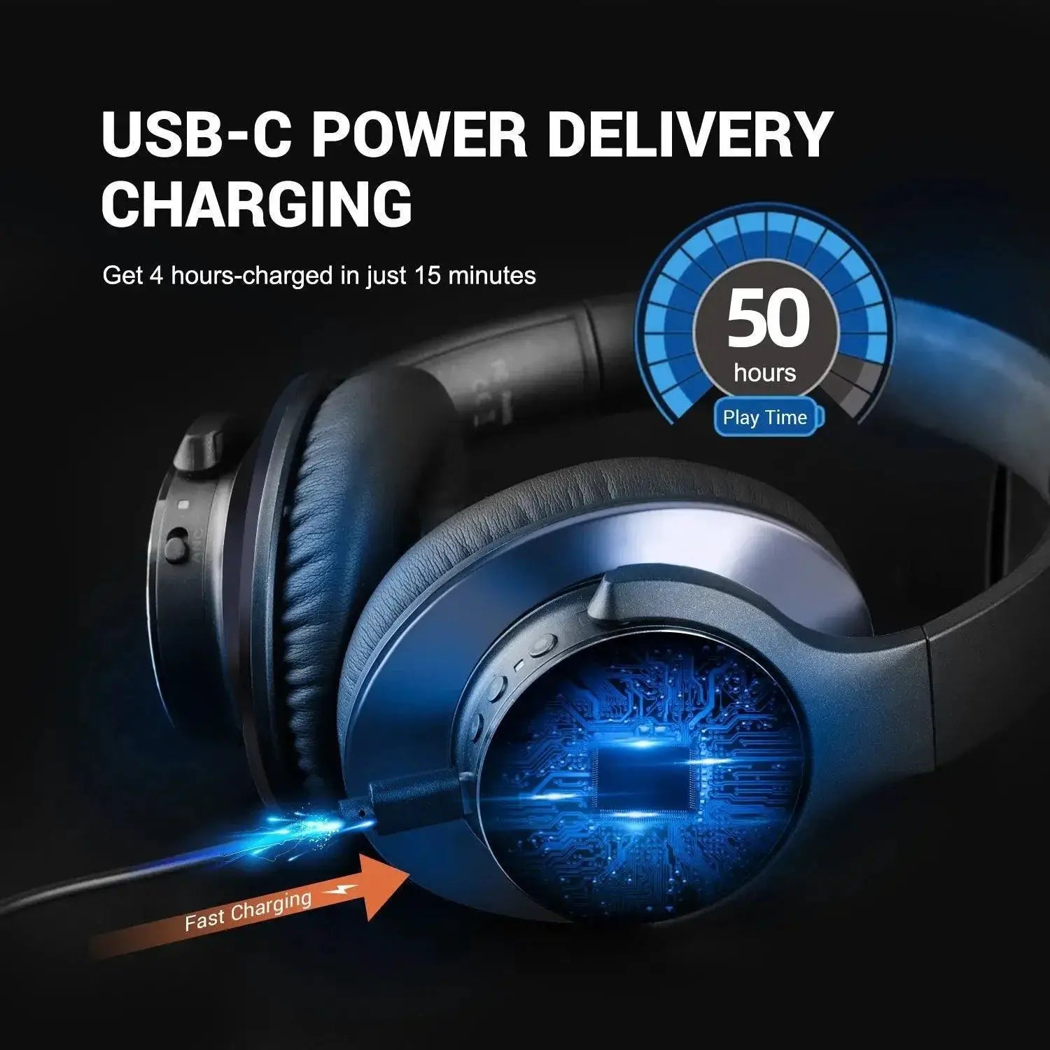 OneOdio A10 Wireless Noise Cancelling Headphones Premium
