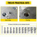 VEVOR 1100W Magnetic Drill Press 7/12 Bits 40mm Machine