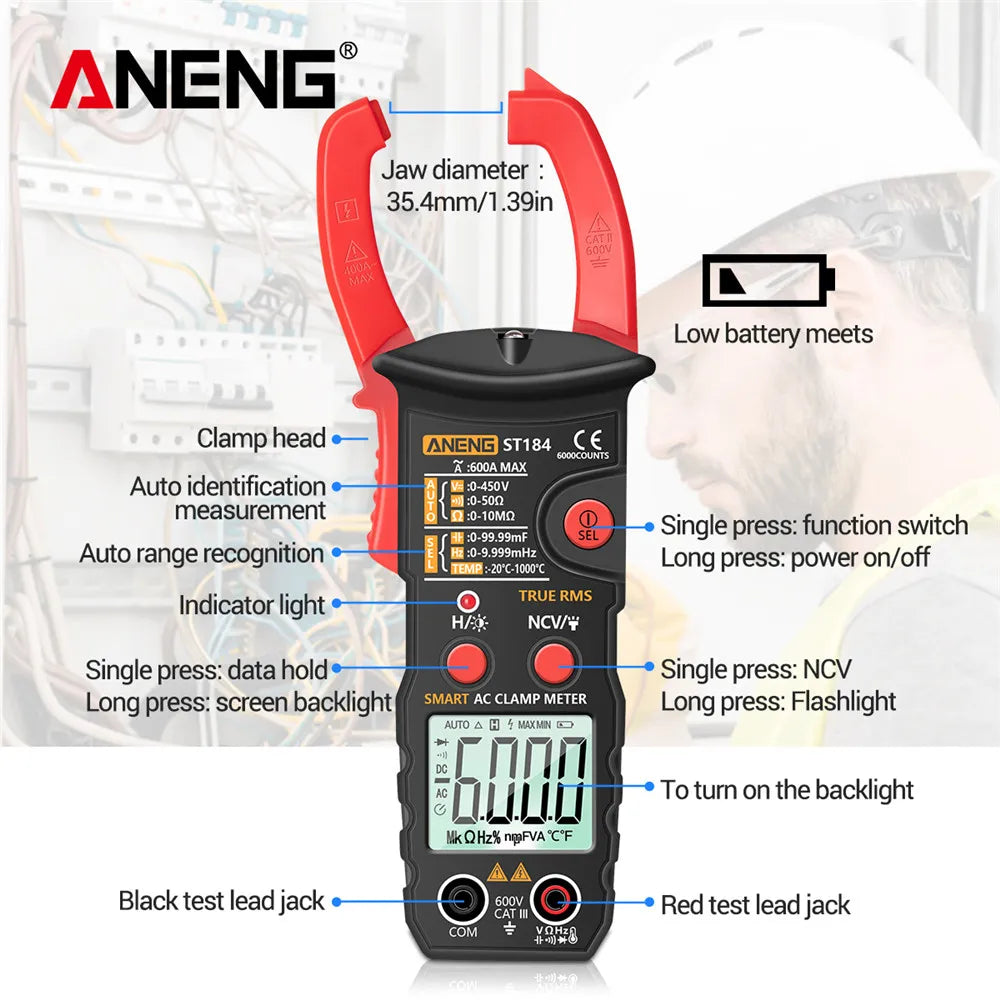 Aneng True Rms Clamp Meter