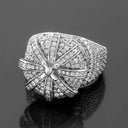 Full Bling D Crown Ring