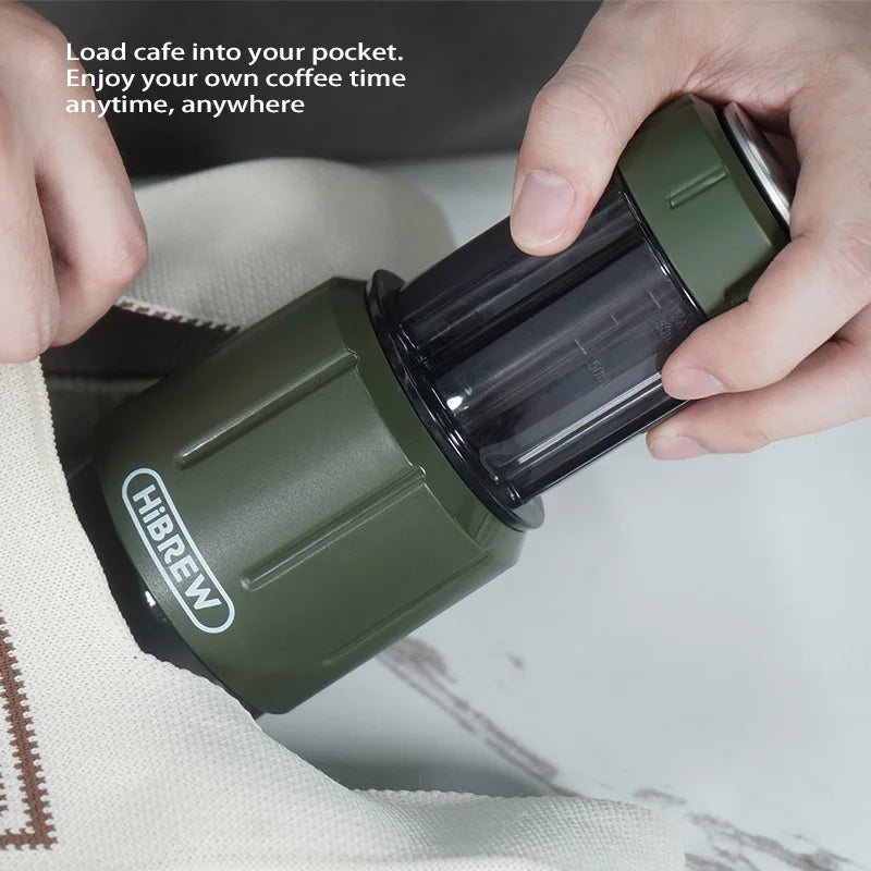 HiBREW Portable Coffee Machine Hot/Cold Water Manual Espresso — product view 3