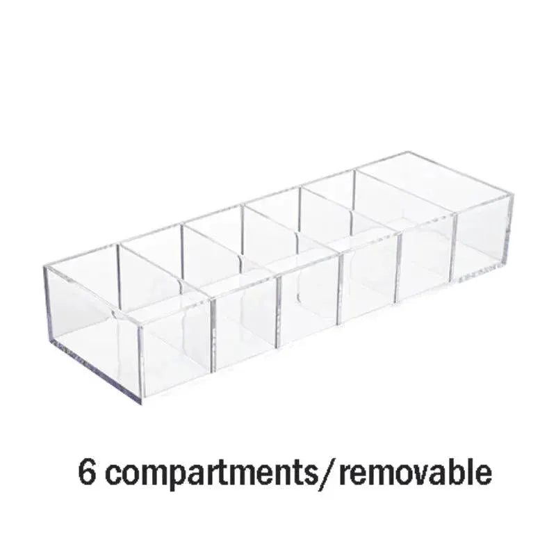 Acrylic Makeup Jewelry Organizer Box For Desktop Storage