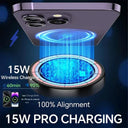 UYUXIO Magnetic Wireless Car Charger 15W Fast Charge Holder For iPhone Samsung