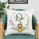 Personalized Animal Name Pillowcase Eco-Friendly Polyester Cover