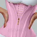 Fajas Colombians Girdles with Row Buckle and Zipper Waist Shaper