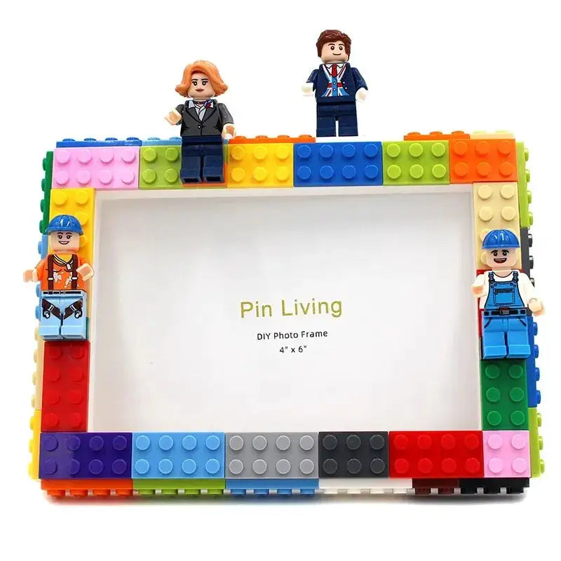 DIY Clourful Building Blocks Photo Frame For Home Decoration Creative Family Activity& Educational Gift