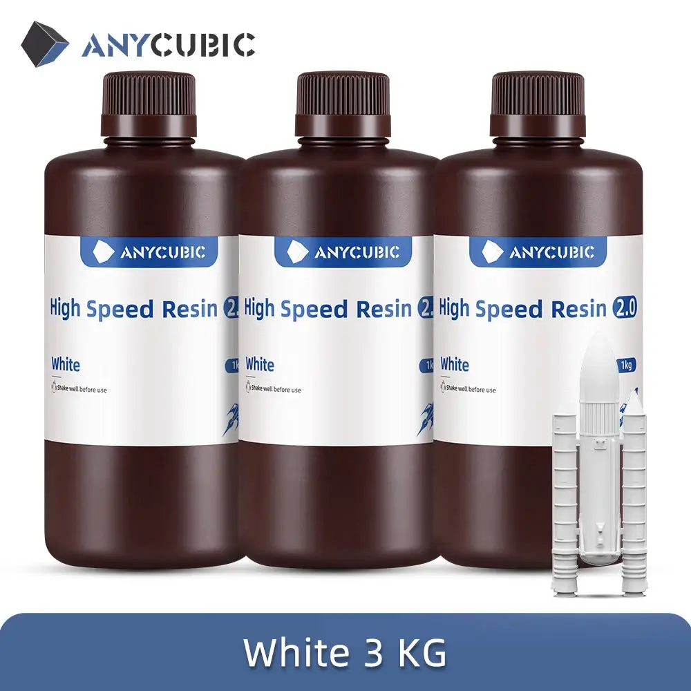 ANYCUBIC 3PCS High Speed Resin 5X Faster Printing Speed Low Viscosity UV Resin for Photon Mono M7 Max LCD 3D Printer