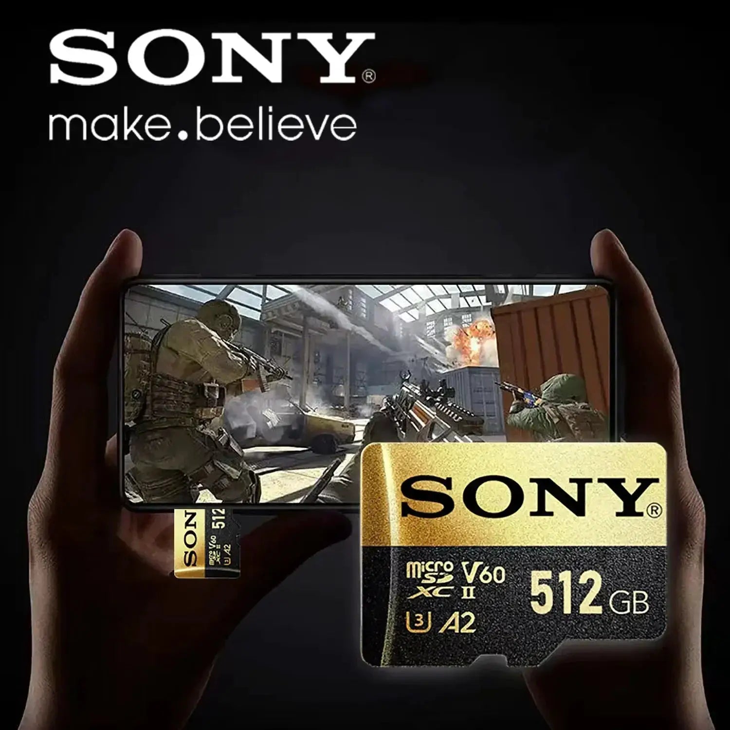 Sony Micro SD Card High Speed U3 A2 32GB 64GB 128GB 256GB