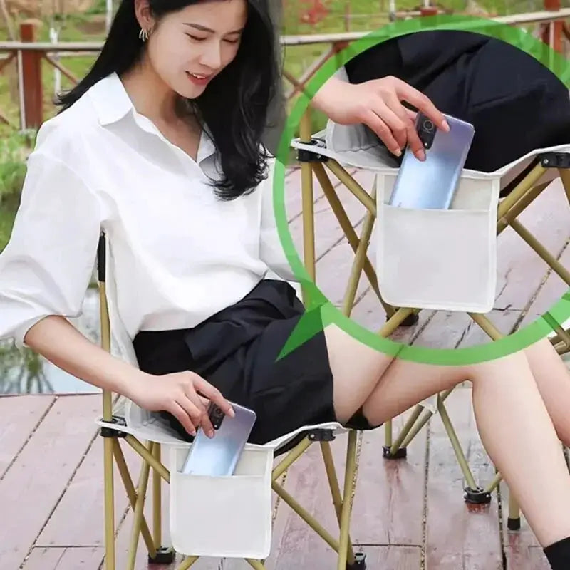 Outdoor Folding Chairs Portable Fishing Stools Beach Benches - OurLum.com