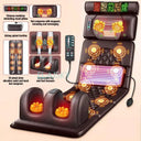 From USA Electric Massage Mattress Vibrating Heating Infrared Massager Cushion For Neck Back Foot Full Body Pain Stress Relief
