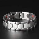 Zinc Alloy Magnetic Detox Bracelet for Men Lymph Drainage