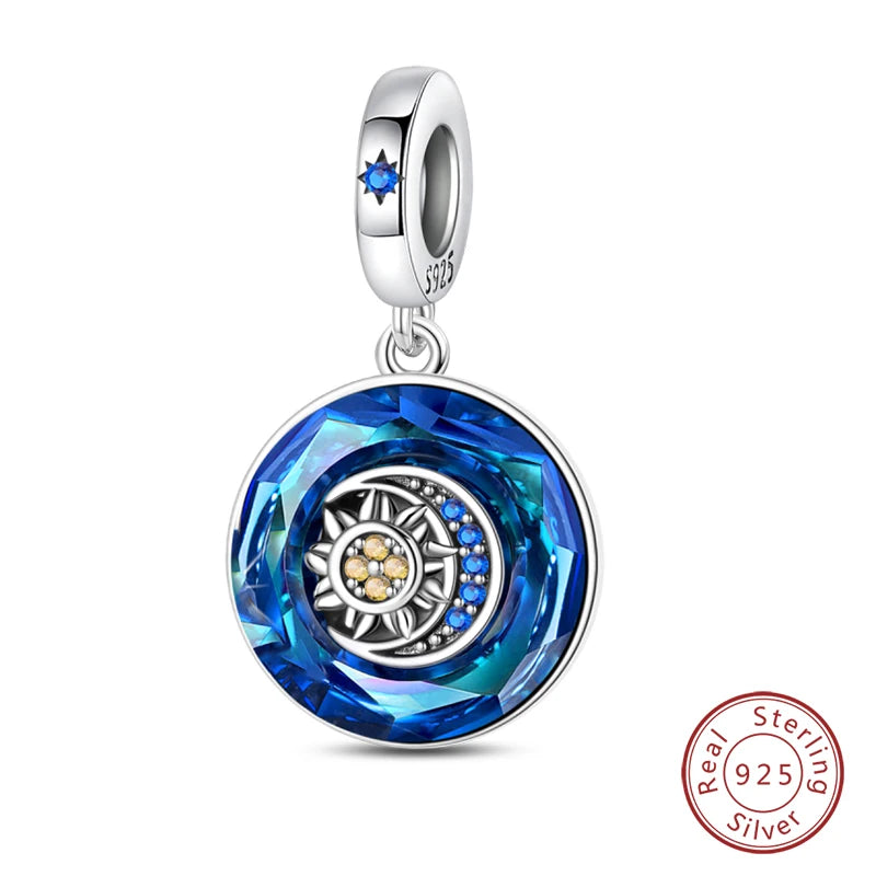 Sterling Silver Blue Crystal Life