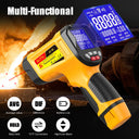 2200℃ Infrared Thermometer Professional Pyrometer Historical Storage Non-contact Temp Gun for Industrial Use and Automobiles